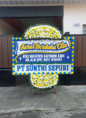 Papan Bunga Duka di Pakuhaji