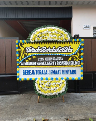 Papan Bunga Duka di Pakuhaji